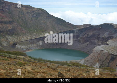 Crator vulcanica in Giappone - Zao mountain Foto Stock