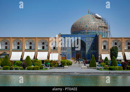 Lo Sceicco Lotfollah moschea imam Square a Isfahan, Iran Foto Stock