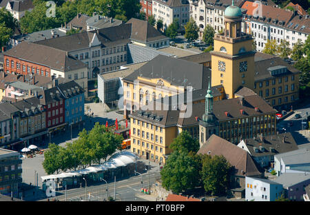 Vista aerea, Municipio, Witten, la zona della Ruhr, Renania settentrionale-Vestfalia, Germania, Europa Foto Stock