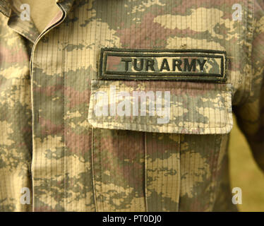 Esercito turco uniforme. Le truppe della Turchia Foto Stock