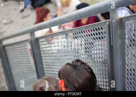 Roma, Italia, 5 ottobre 2018. Raduno annuale per il miglior fumetto e videogioco festival di vertice. Cosplayers, anime e i giocatori e i temi di Halloween. Foto Stock