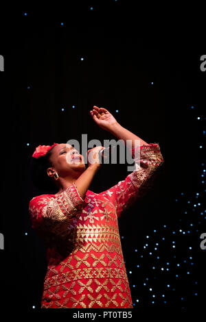 Vimala Rowe canta Billie Holiday canzoni con Giovanni Ethridge, Scarborough Jazz Festival 2018 Foto Stock