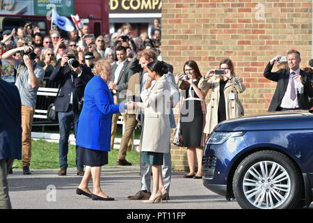 Royal Visita di Harry e Melissa Markle di peacehaven Foto Stock