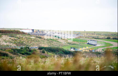 Rainham Marshes Essex REGNO UNITO - La Veolia discarica a Hereford Foto Stock