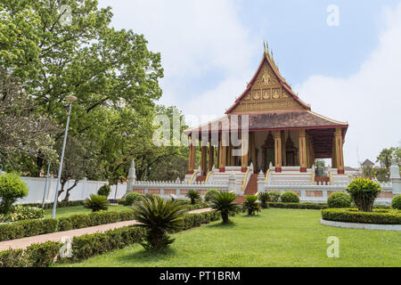 Haw Wat Phra Kaew (Haw Pha Kaew, Hor Pha Keo, Ho Prakeo) è un ex tempio di Vientiane, Laos, costruito una prima volta nel 1565. Foto Stock