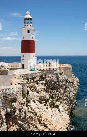 Gibilterra, faro all Europa Point Foto Stock