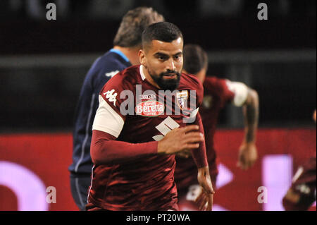 Torino, Italia. 05 ott 2018. Tomas Rincon (Torino FC) durante la Serie A TIM partita di calcio tra Torino FC e SSC Frosinone calcio allo Stadio Grande Torino il 5 ottobre, 2018 a Torino, Italia. Credito: FABIO PETROSINO/Alamy Live News Foto Stock