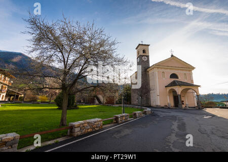 Trausella, Valchiusella, Canavese, Provincia di Torino, Piemonte, Alpi Italiane, Italia Foto Stock