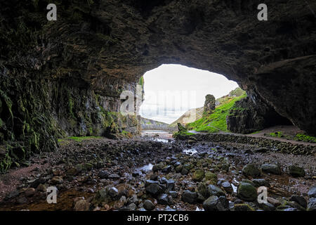 Regno Unito, Scozia, Durness, Smoo Cave Foto Stock