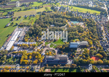 MaxiPark, Maxi-Park, ex Landesgartenschau Maximilianpark Hamm con vetro di elefante, Hamm Est, Hamm, la zona della Ruhr, Nord Reno-Westfalia, Germania Foto Stock