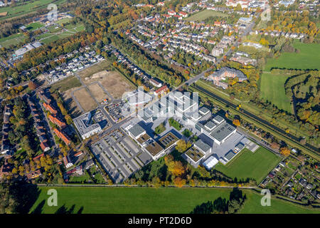 Centro, ex caserma di Paracelso, lo sviluppo di proprietà e spazio commerciale presso l'Università di Scienze Applicate di Hamm Lippstadt, HSHL, Hamm Est, Hamm, la zona della Ruhr, Nord Reno-Westfalia, Germania Foto Stock