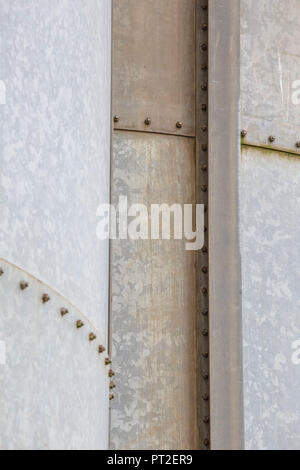 Il vecchio silos, ritagliato, astratta, Foto Stock