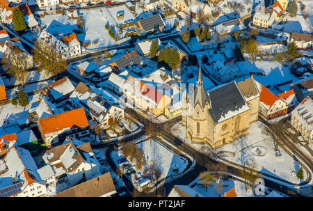 Chiesa di San Nicola, Obermarsberg, Eresberg, Marsberg, Sauerland, Nord Reno-Westfalia, Germania Foto Stock