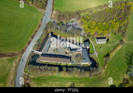 Kemnade Castello, Haus Kemnade, moated castle, location evento per Bochum, Fossato, Hattingen, la zona della Ruhr, Nord Reno-Westfalia, Germania Foto Stock