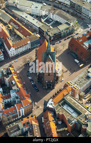 Chiesa di mercato, mercato Protestant-Lutheran chiesa San Georgii et Jacobi, chiesa parrocchiale nella vecchia città di Hannover, Hanns-Lilje-Platz, dal centro città di Hannover, capitale dello stato, Bassa Sassonia, Germania Foto Stock