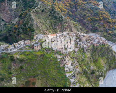 Roghudi, Parco Nazionale dell'Aspromonte, distretto di Reggio Calabria, Calabria, Italia, Foto Stock