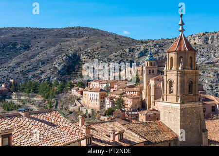 Albarracin, Teruel Aragona, Spagna, Europa Foto Stock