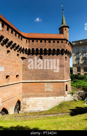 L'Europa, la Polonia, la Piccola Polonia, Cracovia, Barbican Foto Stock