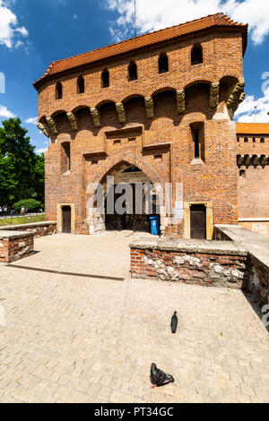 L'Europa, la Polonia, la Piccola Polonia, Cracovia, Barbican Foto Stock