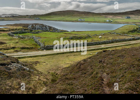 Irlanda, Connemara, Inishboffin isola, Inis Bo Finne (Isola della vacca Bianca) giace a sette miglia fuori della Galway Coast. L'isola è 5.7km da 4km. Foto Stock