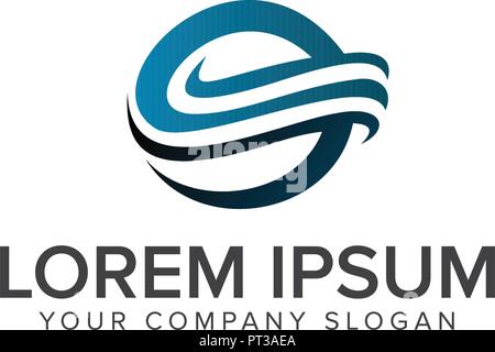 La tecnologia aziendale logo design modello di concetto Illustrazione Vettoriale