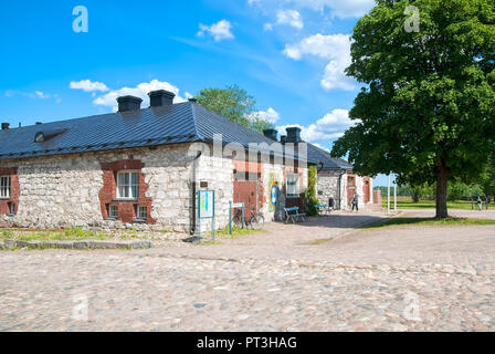 LAPPEENRANTA, Finlandia - 15 giugno 2016: della Karelia del Sud Museo in ultima roccaforte. Situato nella ex magazzini per le disposizioni e le pistole Foto Stock