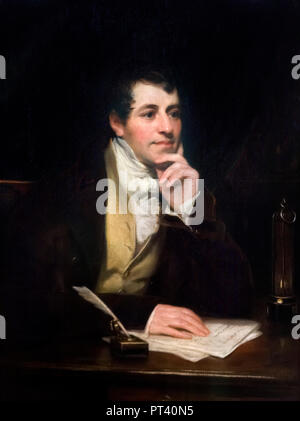 Sir Humphry Davy (1778 -1829), ritratto da Thomas Phillips, olio su tela, 1821. Foto Stock