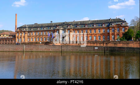 Ex Abbazia benedettina di San Pietro e Maria su quanto riguarda il Land della Saar, sede Villeroy & Boch, Mettlach, Saarland, Germania Foto Stock