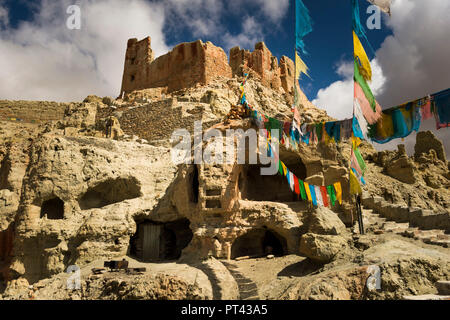 Grotte di Chiwang in Tibet, Foto Stock