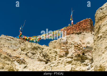 Grotte di Chiwang in Tibet, Foto Stock