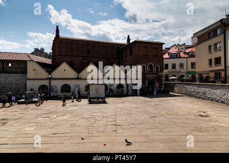 L'Europa, la Polonia, la Piccola Polonia, Cracovia, nel quartiere di Kazimierz, Szeroka street - La vecchia Sinagoga Foto Stock