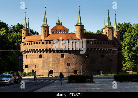 L'Europa, la Polonia, la Piccola Polonia, Cracovia, Barbican Foto Stock