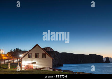 Canada Quebec, Gaspe Peninsula, Perce, Perce Rock, alba Foto Stock