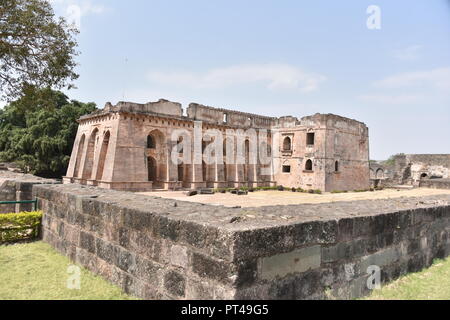 Hindola Mahal ,Mandu, Madhya Pradesh, India Foto Stock