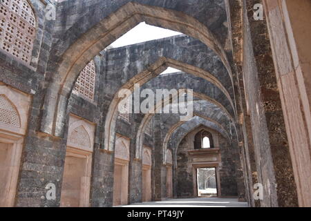 Hindola Mahal ,Mandu, Madhya Pradesh, India Foto Stock