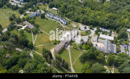 Vista aerea di Bard College di Annandale sullo Hudson, NY, STATI UNITI D'AMERICA Foto Stock