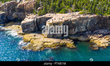 Otter Cliff Rock Climbing Area, Park Loop Rd, Mt Desert, ME 04660 Foto Stock