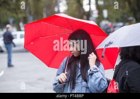 Roma, Italia. 06 ott 2018. La prima manifestazione unitaria di tutta italiana del settore culturale in Roma, frequentato da personalità del mondo del teatro, cinema e intrattenimento in Italiano Credito: Matteo Nardone/Pacific Press/Alamy Live News Foto Stock