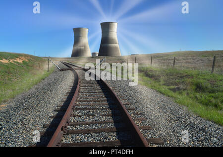 Rancho Seco un impianto ad energia nucleare Foto Stock