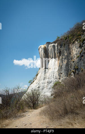 Cascate pietrificate vicino a Oaxaca, Messico Foto Stock