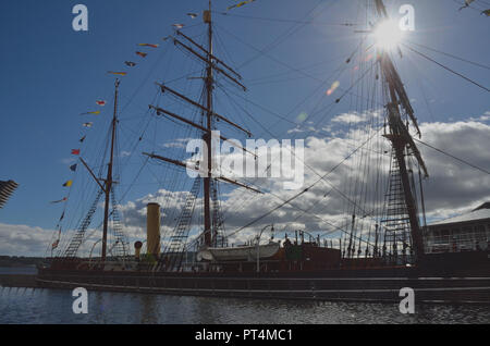 RRS Discovery, Dundee, Angus, Scozia, Gran Bretagna, UK, Regno Unito, Europa. Foto Stock