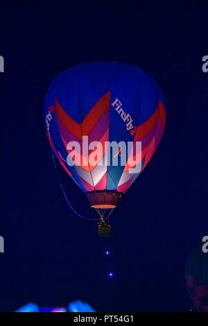 Il 6 ottobre 2018 La quarantasettesima Albuquerque International Balloon Fiesta in Albuquerque, New Mexico 2018. Immagine di credito Ã' © Lou Novick/Cal Sport Media Foto Stock