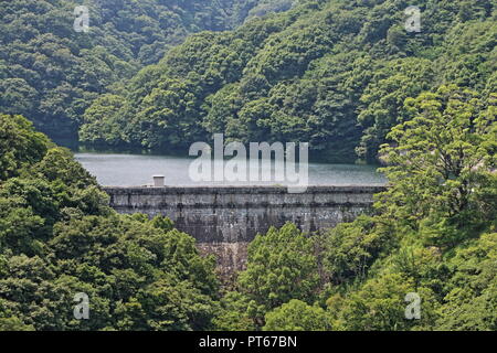 Diga Nunobiki Passerella Ponte, Nunobiki, Chuo-Ku, Kobe, Giappone Foto Stock