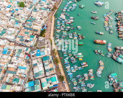 Cheung Chau Island riprese aeree, Hong Kong Foto Stock