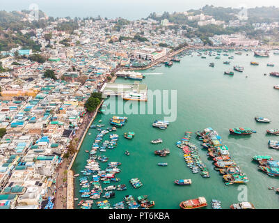 Cheung Chau Island riprese aeree, Hong Kong Foto Stock