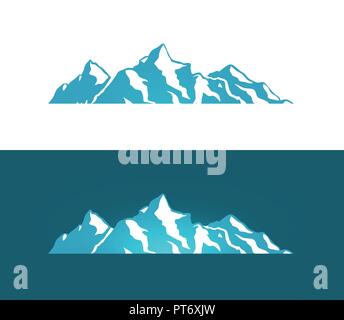 Logo delle Alpi Illustrazione Vettoriale
