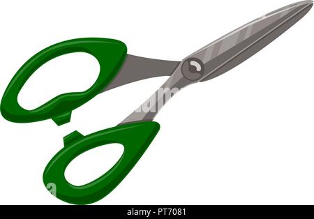 Modello a forbice vettore colore isolato Illustrazione Vettoriale