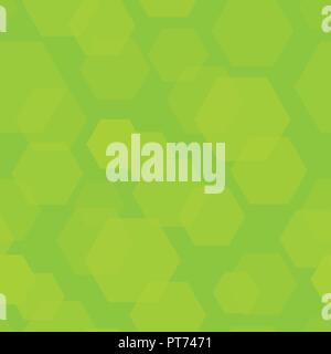 Sfondo astratto con esagono verde Illustrazione Vettoriale