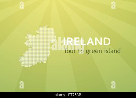 Tour in Irlanda - Business Card per società di viaggi Illustrazione Vettoriale