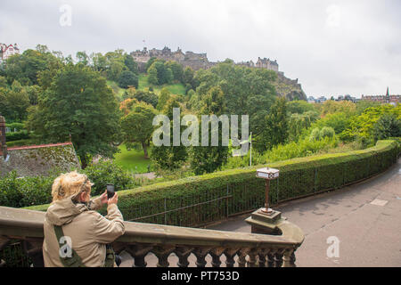 I giardini di Princes Street East, Autunno Foto Stock